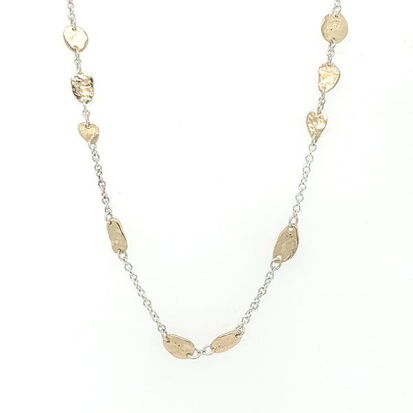Two tone Chateau Station Necklace