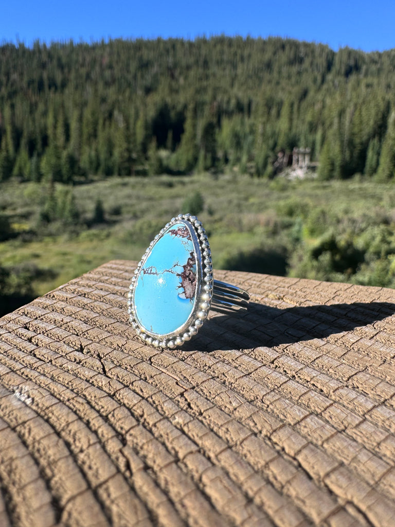 Large Teardrop Turquoise Ring