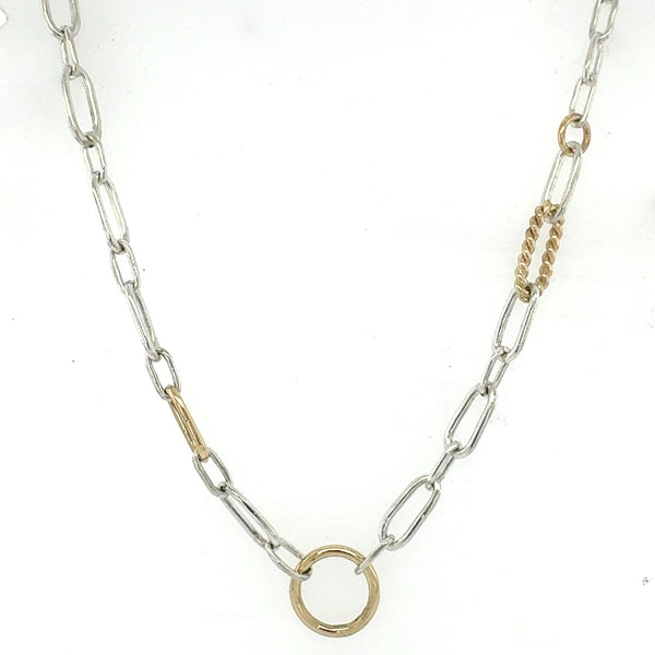 Mixed Link Gold and Silver Chain