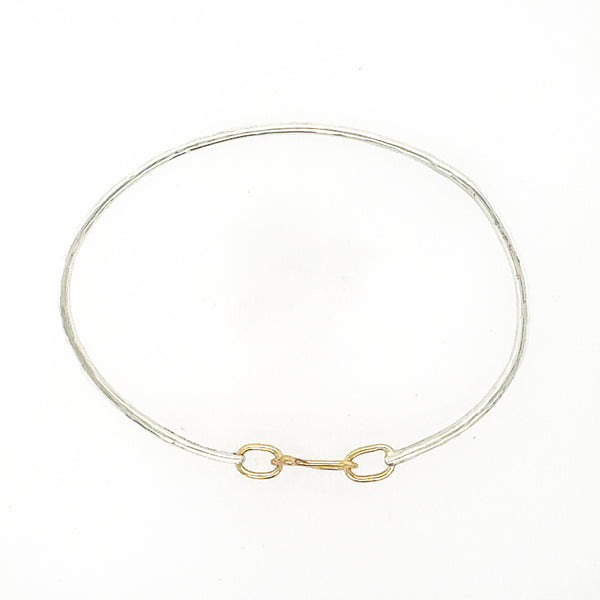 Skinny Gold Hook Bracelet