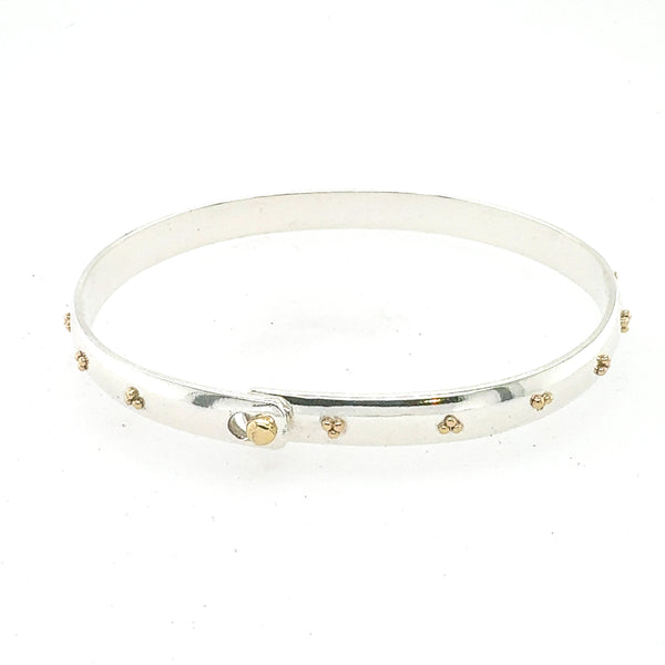 6mm Gold Trinity Beach Bangle