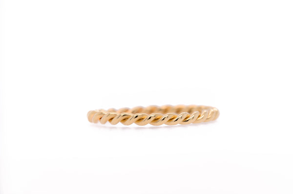 14k Twisted Cable Band