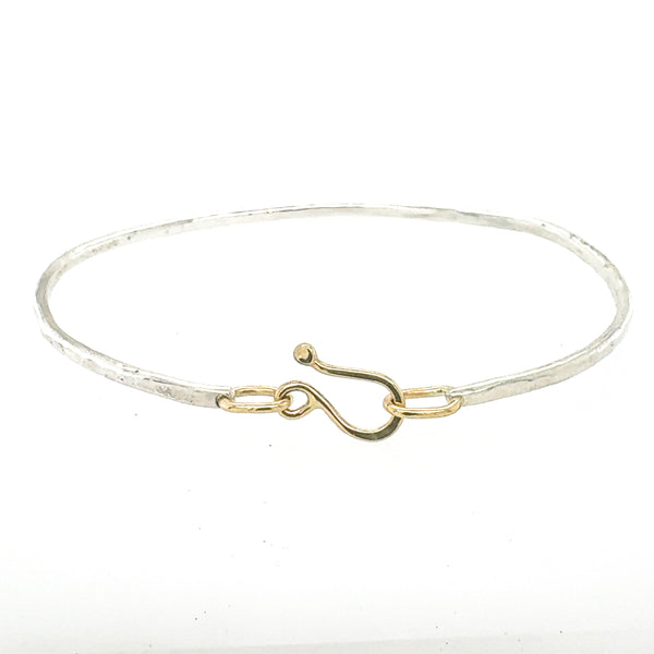 Skinny Gold Hook Bracelet