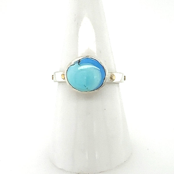 Golden Hills Turquoise Oval Stack Ring