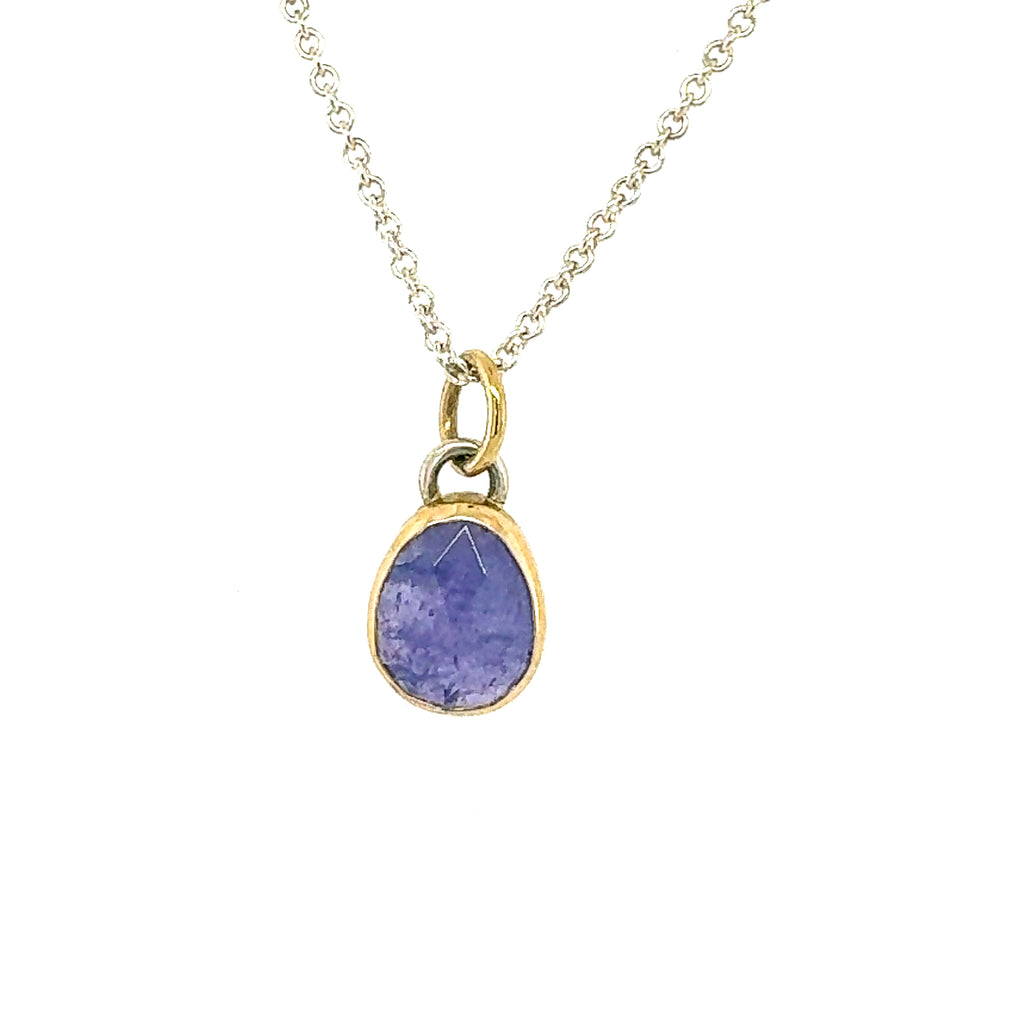 Tanzanite Rose Cut Pendant