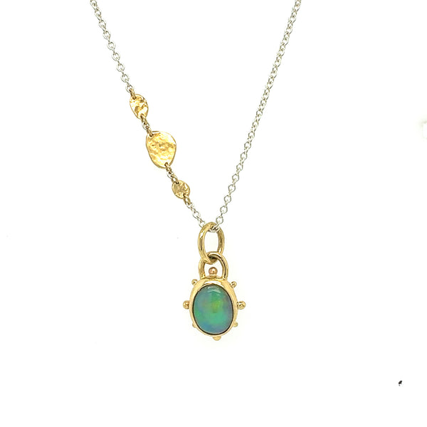 Ethiopian Opal Sunrise Necklace