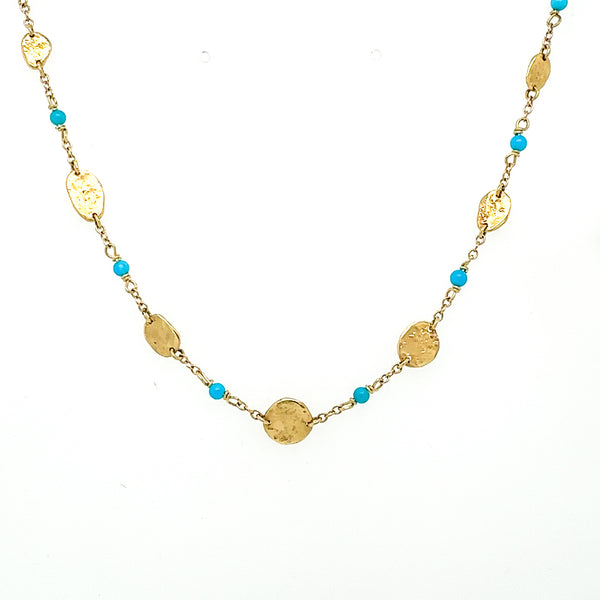 Turquoise Chateau Station Necklace
