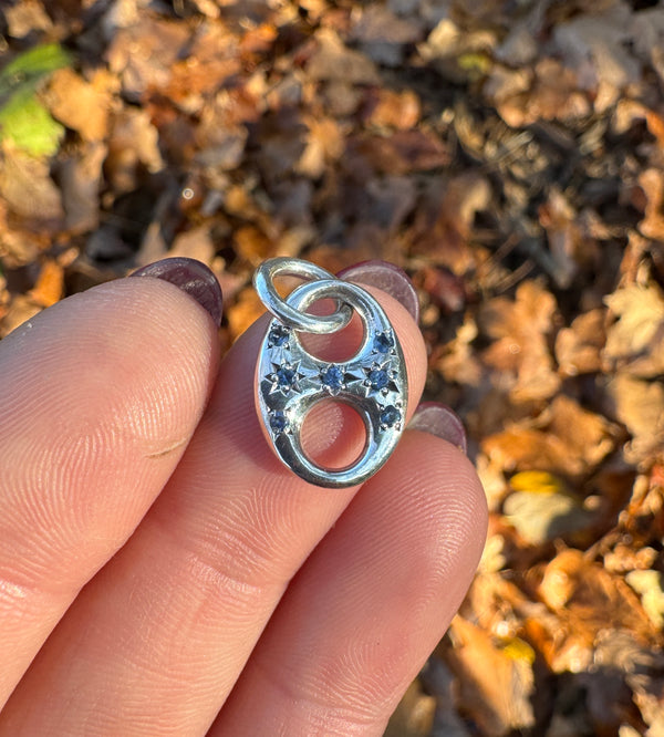 Blue Sapphire Starburst Mariner link