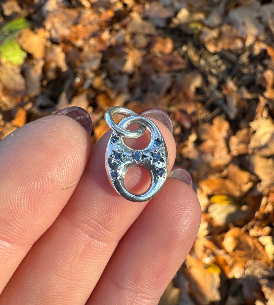 Blue Sapphire Starburst Mariner link