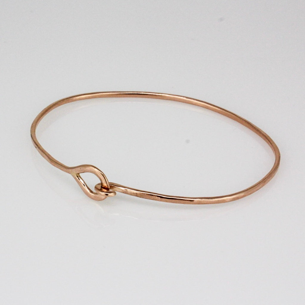 Rose Gold Mini 2mm Hook Bracelet 7