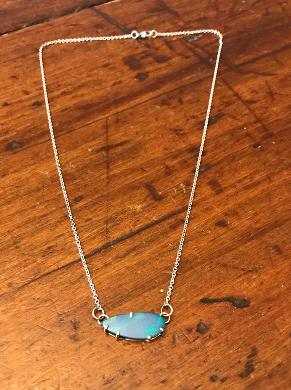 Something Blue Opal Pendant