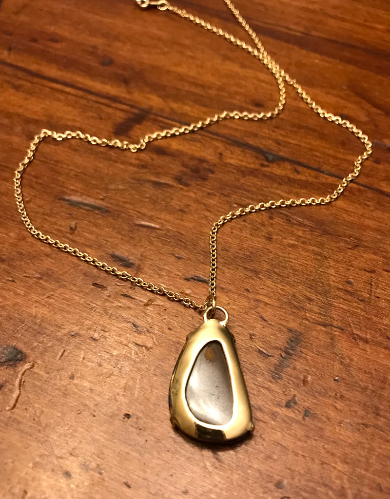 Custom Boulder Opal Pendant-18K