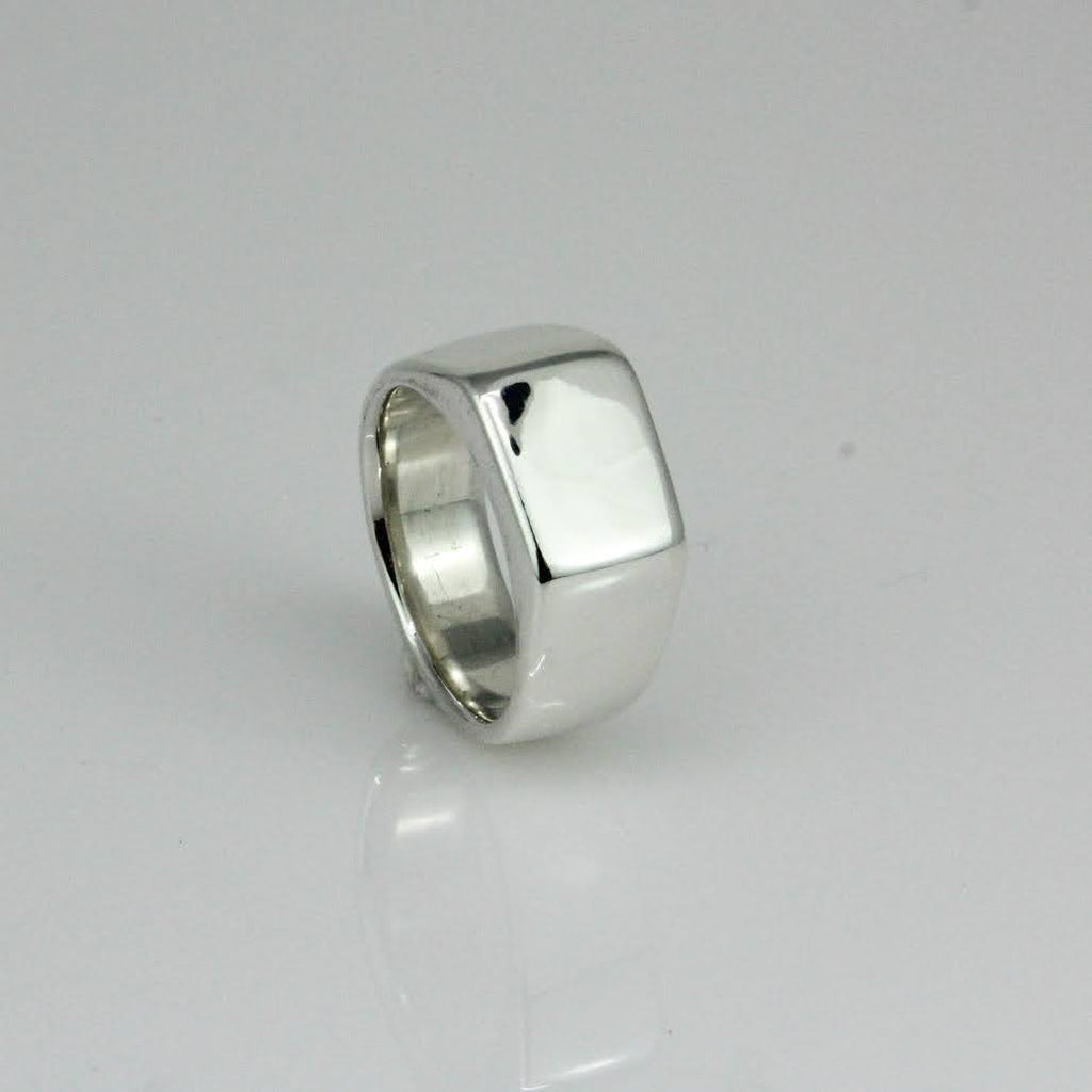 Wide Square Signet ring