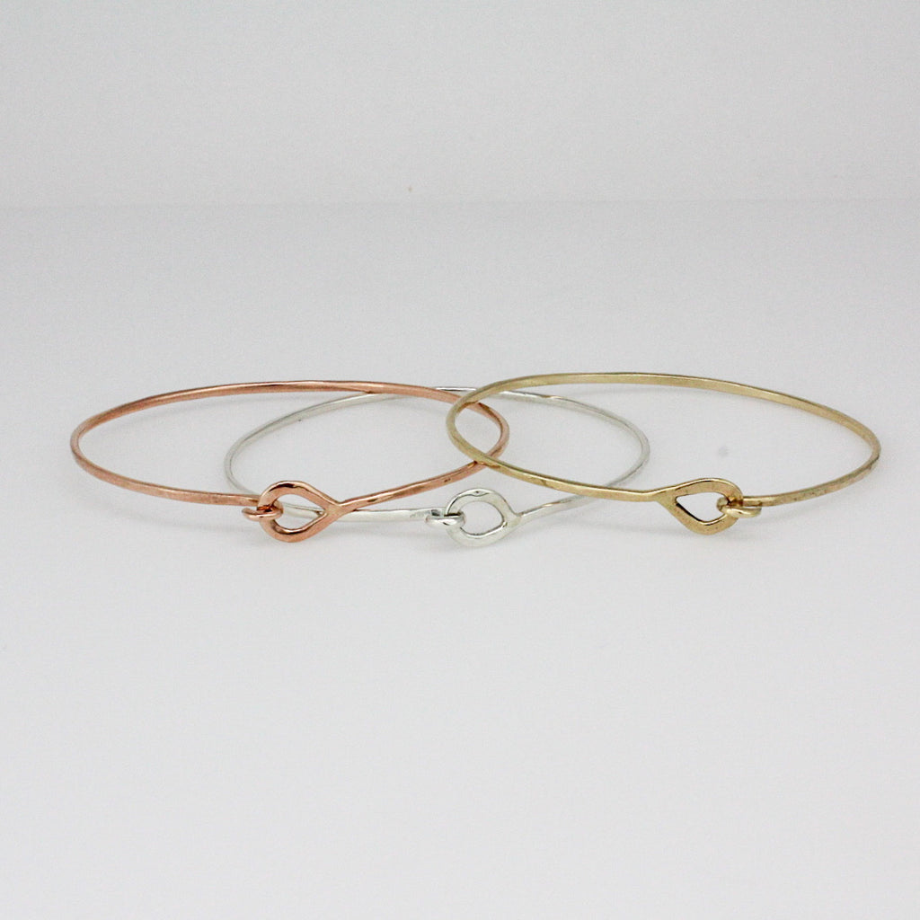 Rose Gold Mini 2mm Hook Bracelet – Anne Waddell Jewelry