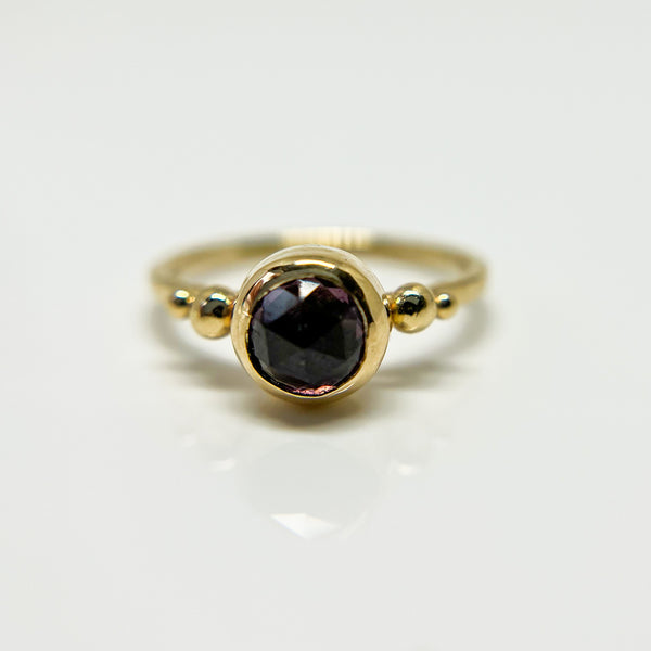 14k Gold Spinel Solitaire