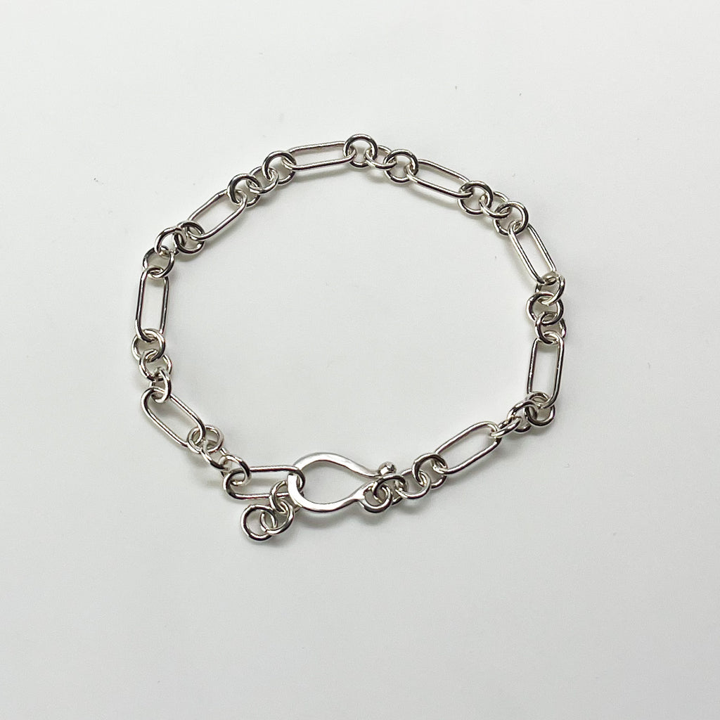 Mini Triple Loop Paperclip Link Bracelet