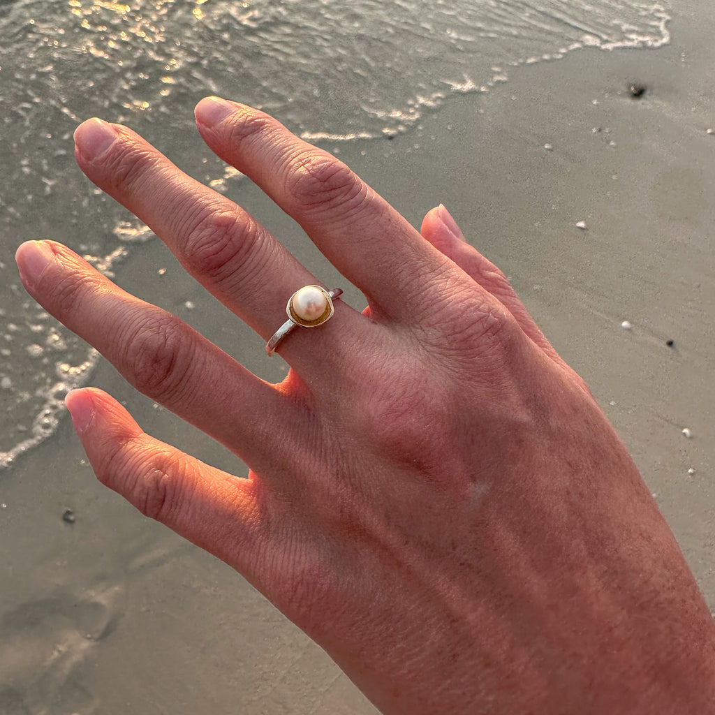 Round Pearl Chateau Ring