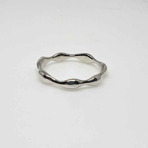 Sterling Silver Gentle Wave Stack Ring