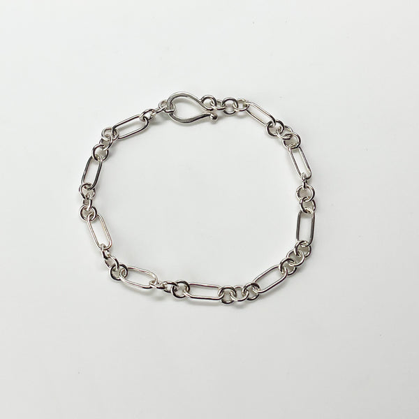 Mini Triple Loop Paperclip Link Bracelet