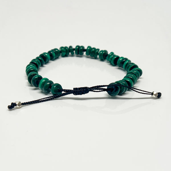 8mm Malachite Adjustable Bracelet