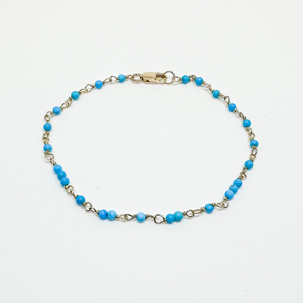Genuine Sleeping Beauty Multi-Stone Turquoise Bracelet
