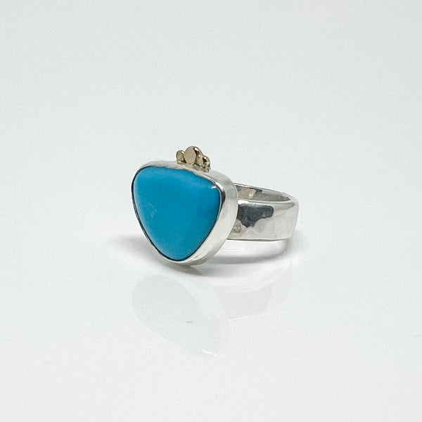 Sleeping Beauty Turquoise Crown Ring