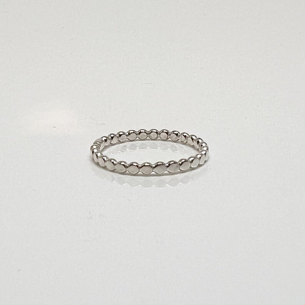 2mm Silver Dot Ring