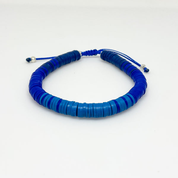 Blue Ombré Vinyl Bracelet