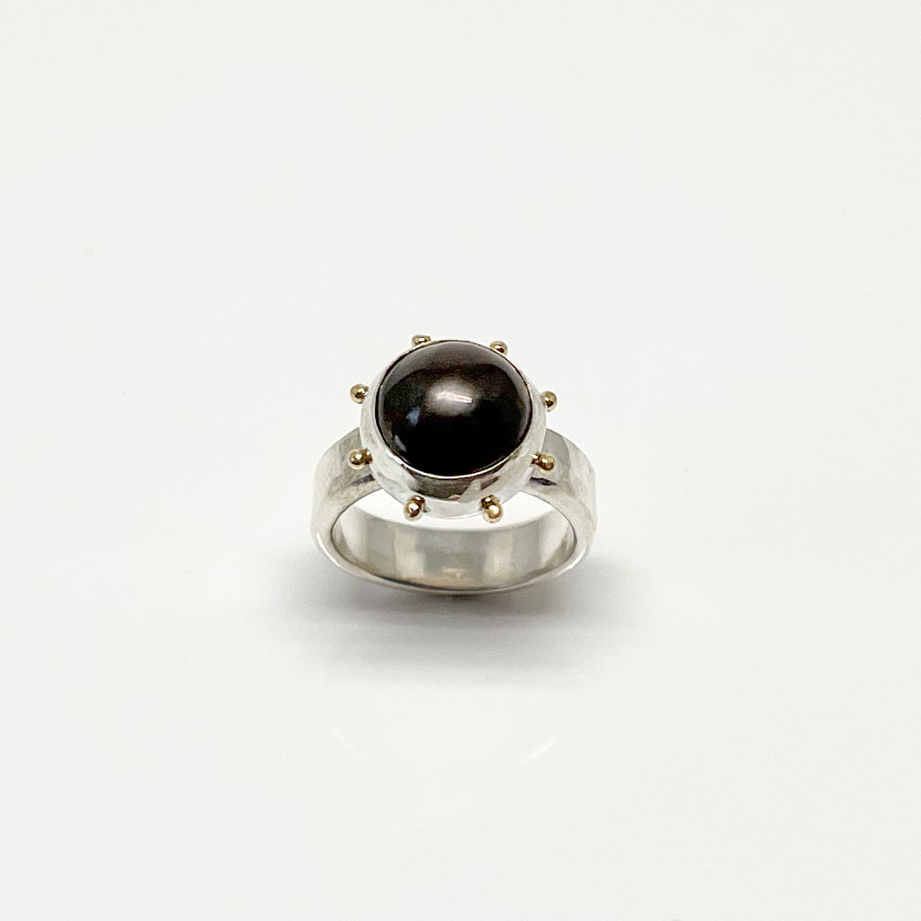 Black Mabe Pearl Statement Ring