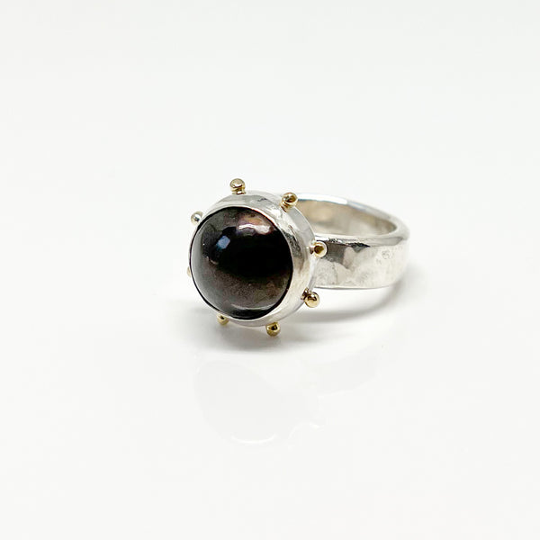 Black Mabe Pearl Statement Ring