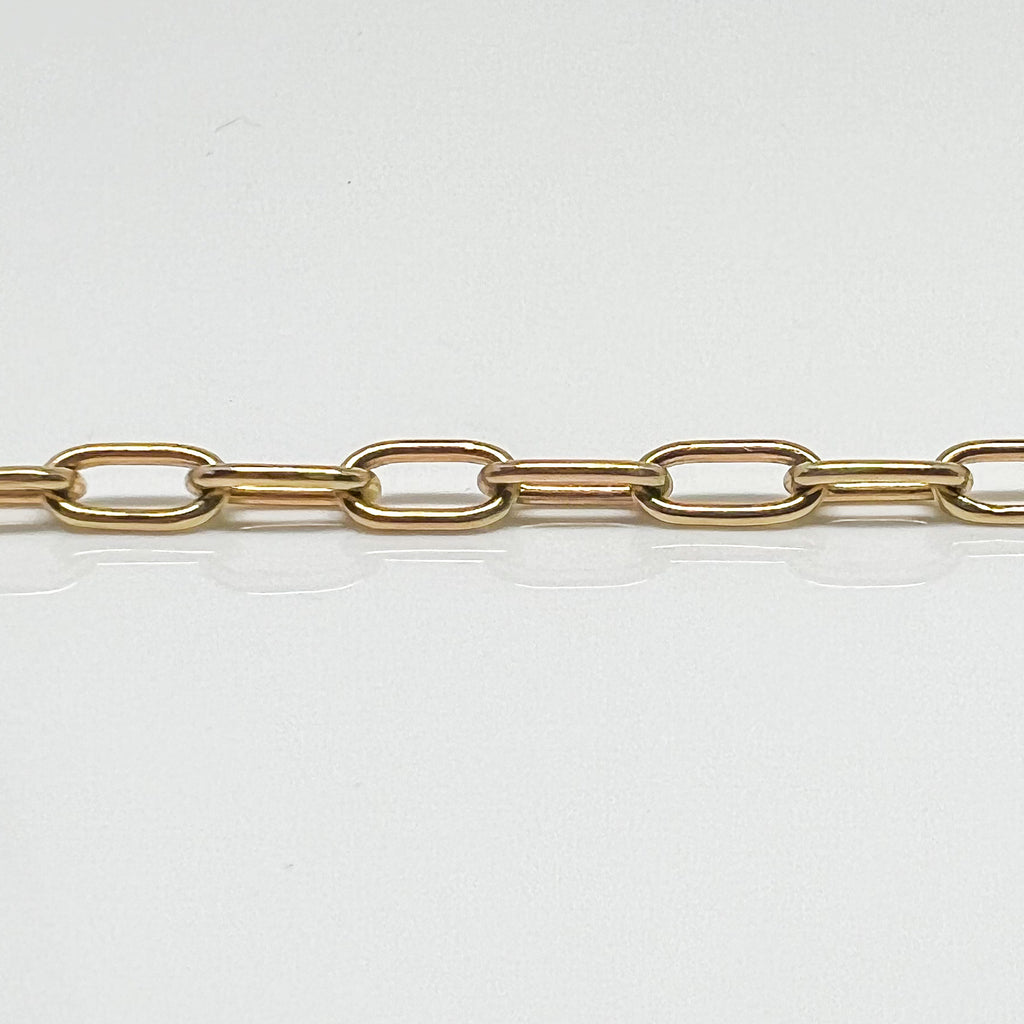 Gold Mini Paperclip Bracelet