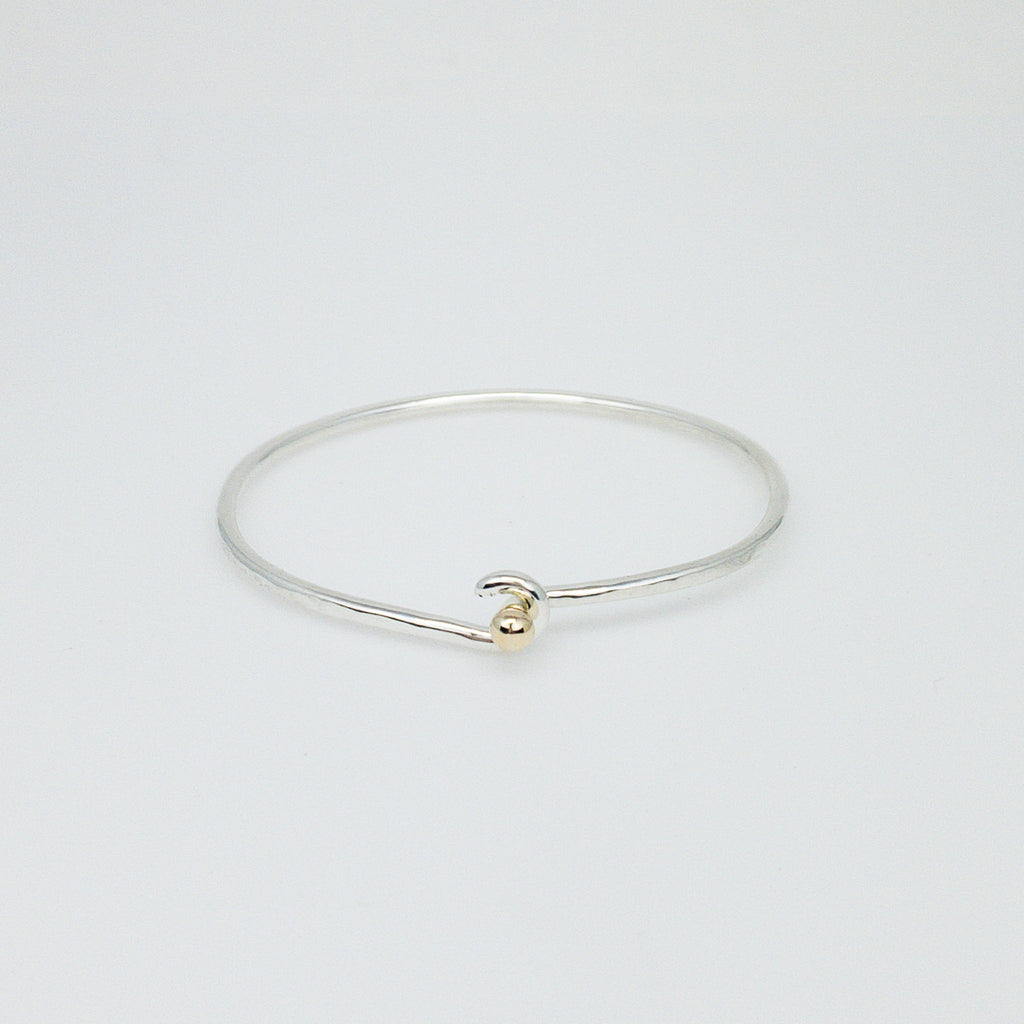 Kids Mini Ball and Hook Bracelet- Sterling Silver and Gold