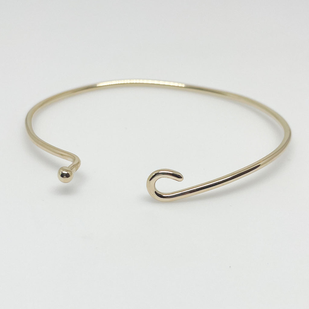 14k Gold Ball and Hook Bracelet – Anne Waddell Jewelry